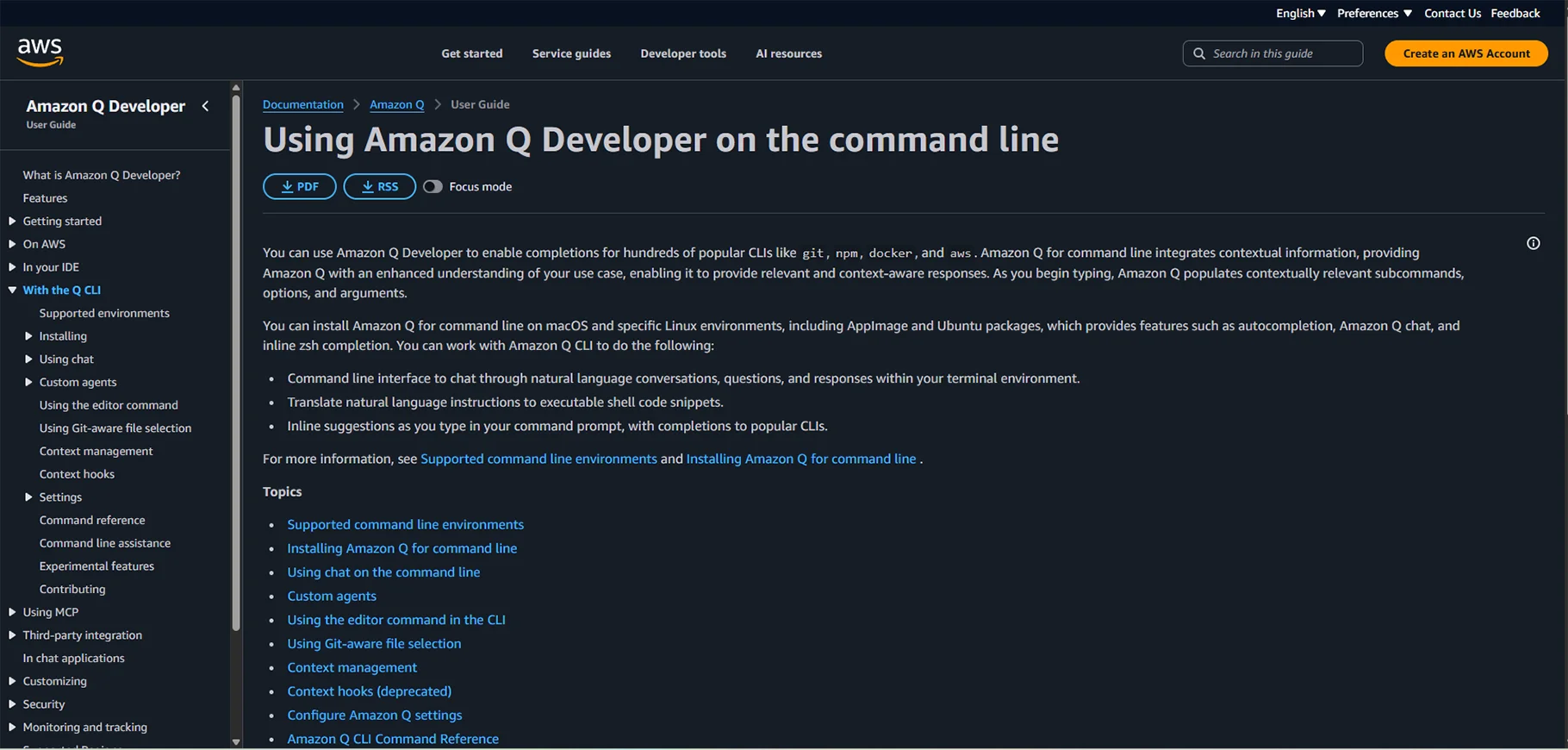 Amazon Q Developer 