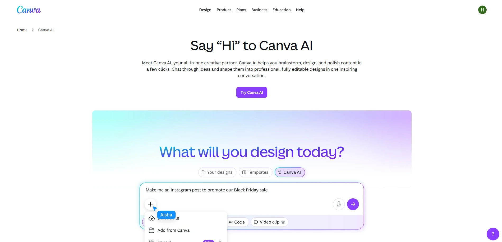 Canva AI