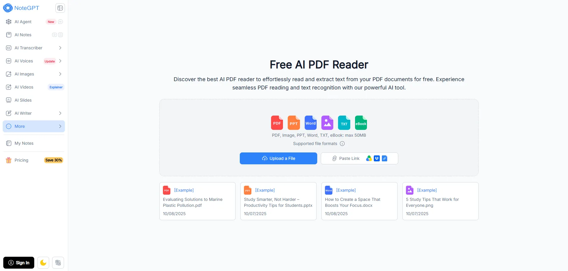 Free AI PDF Reader