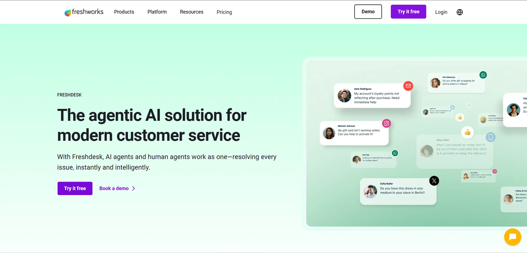 Freshdesk.