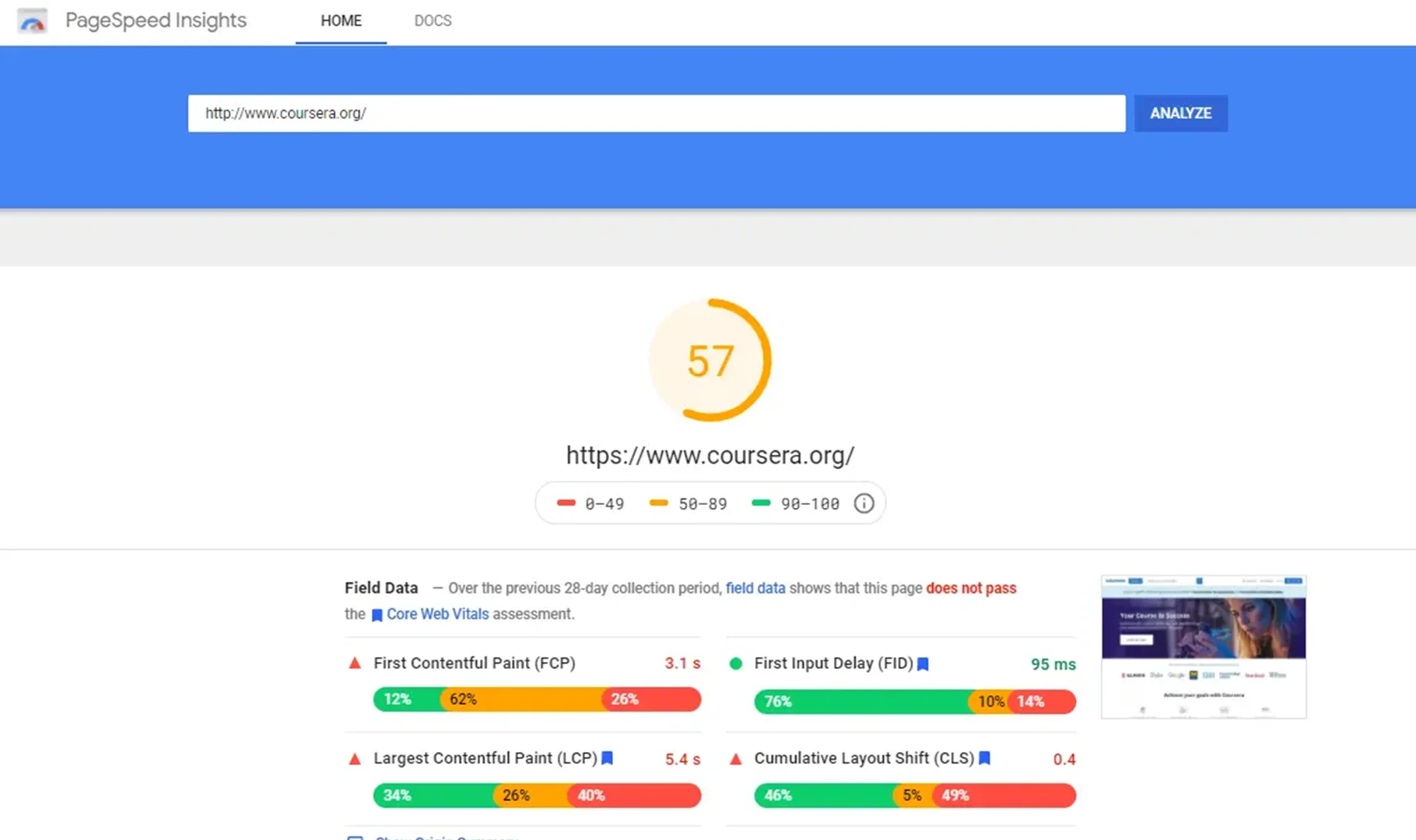 Google PageSpeed Insights