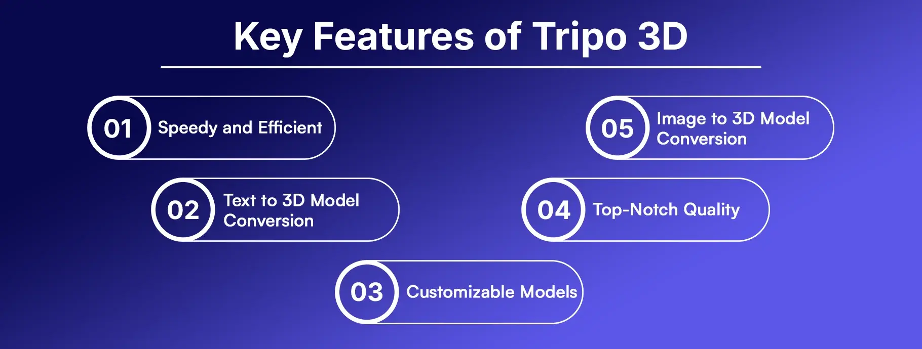 Key Features of Tripo 3D