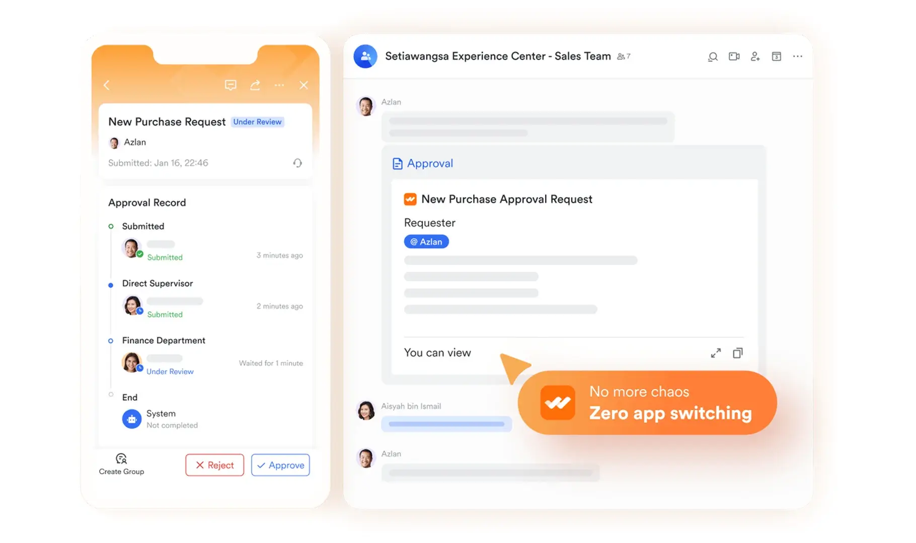 Lark Approval transparency in data-driven decisions