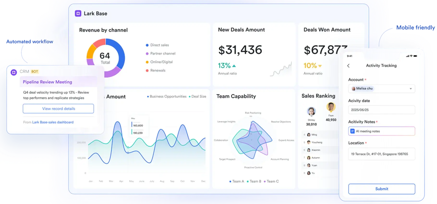 Lark Base  structuring data for clarity