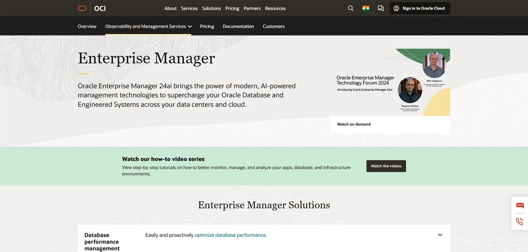 Oracle Enterprise Manager