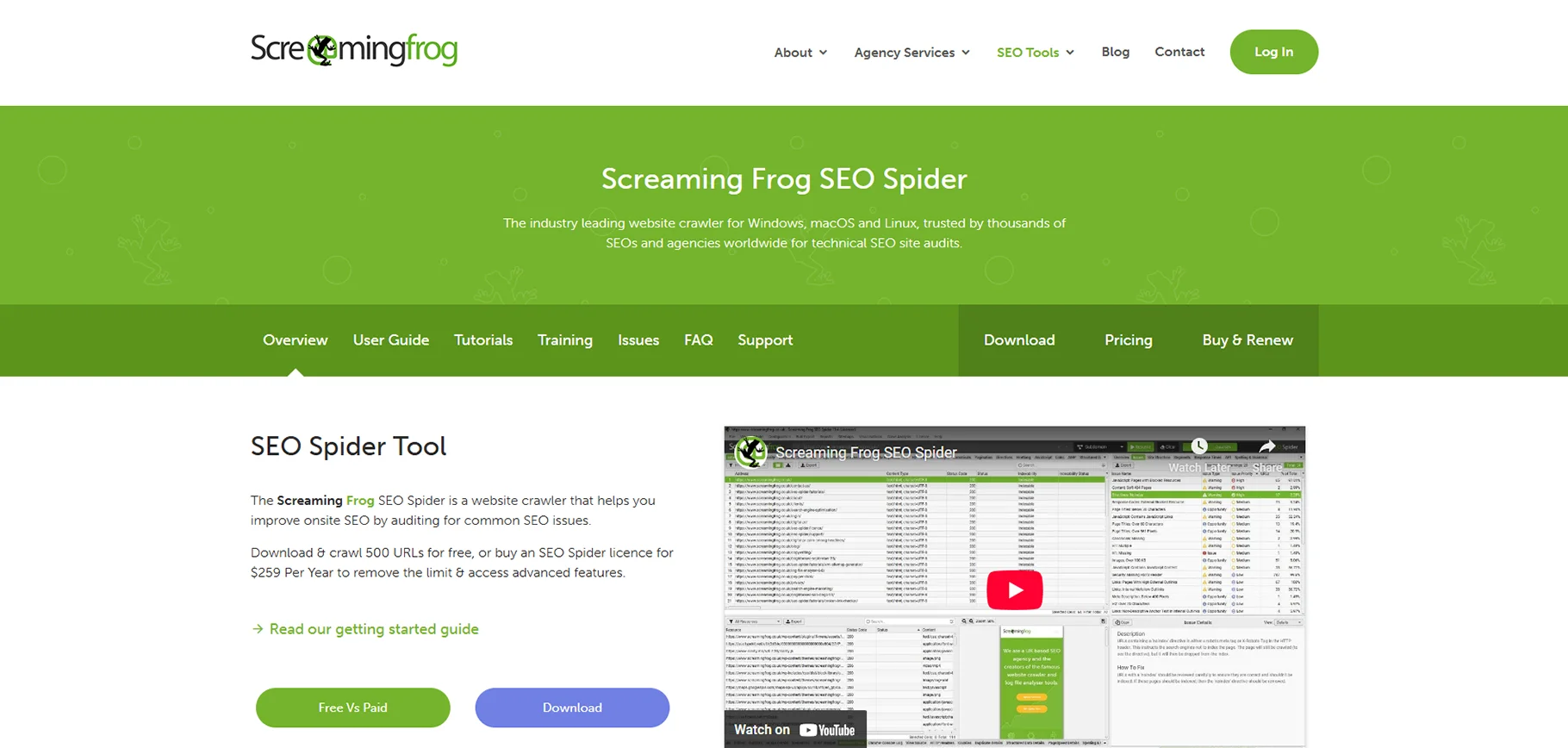Screaming Frog SEO Spider (Windows, MacOS, Linux)