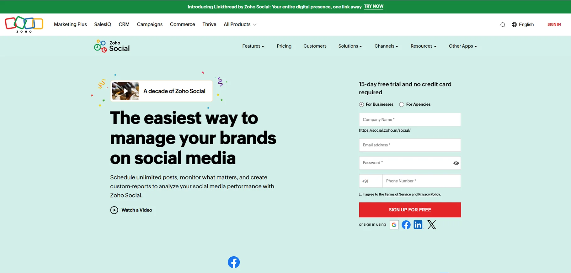 Zoho Social