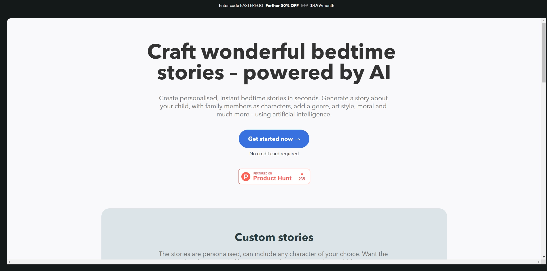 BedtimeStory AI