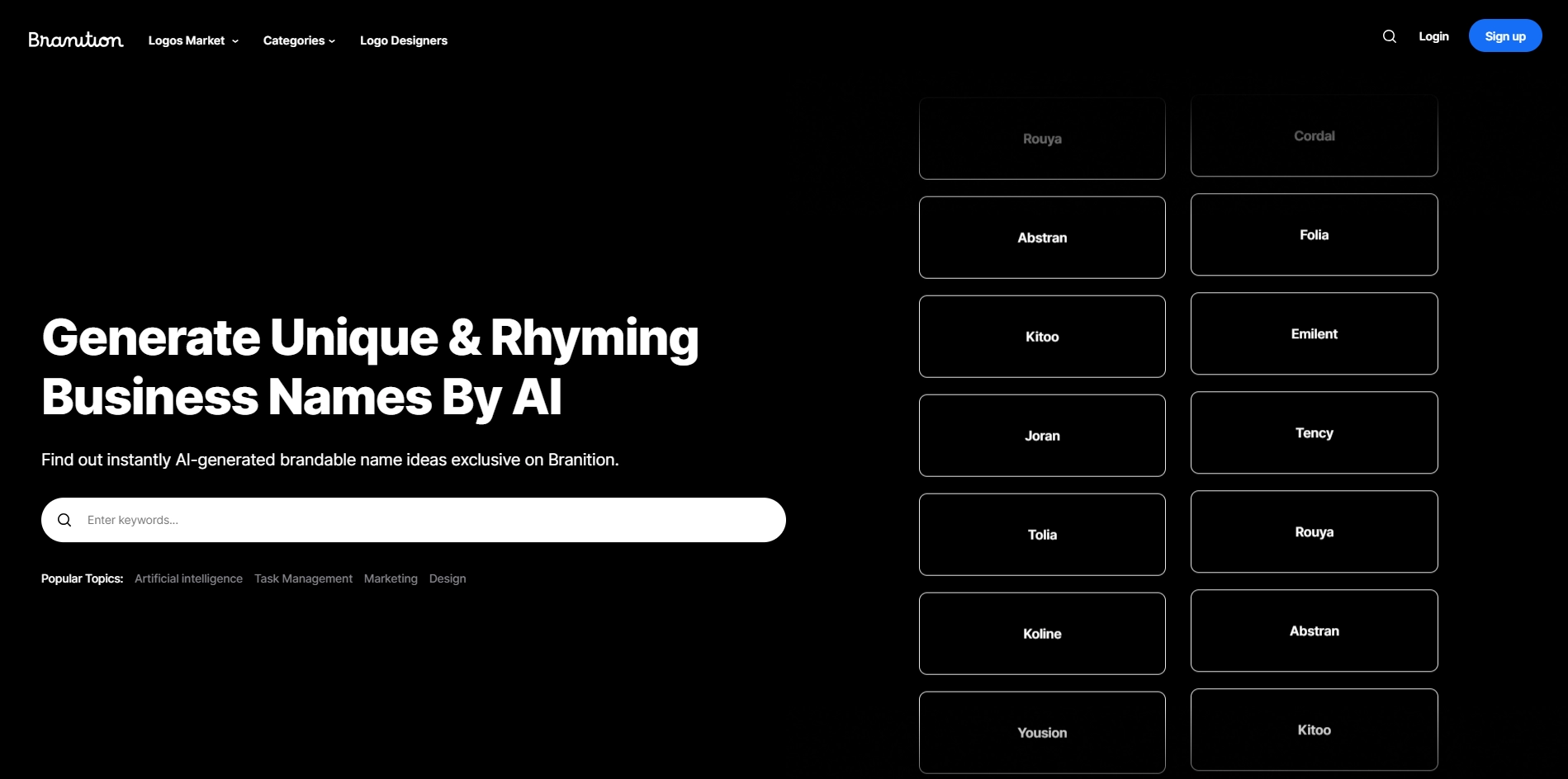 Business Name Generator by Branition