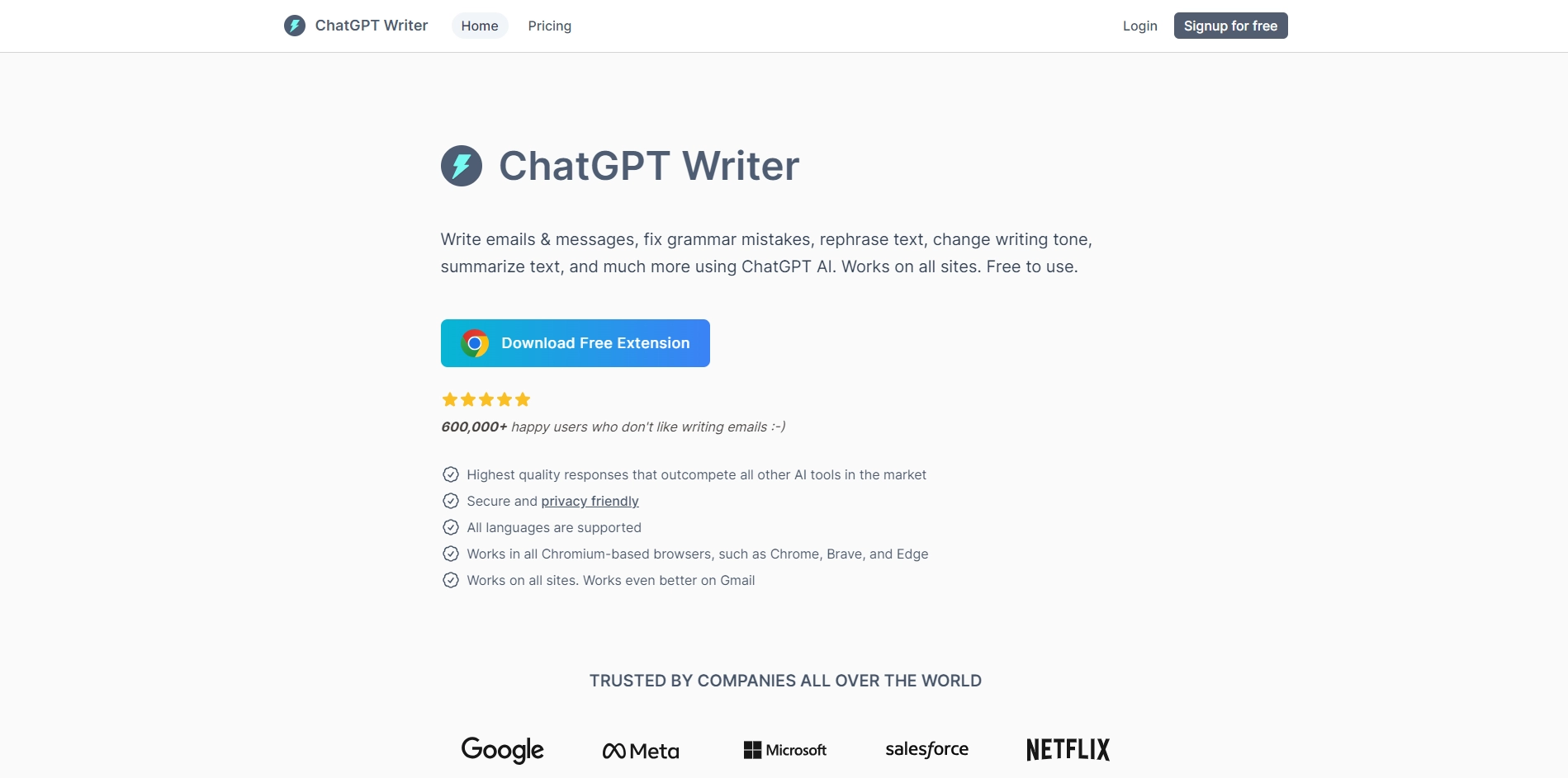 ChatGPT Writer