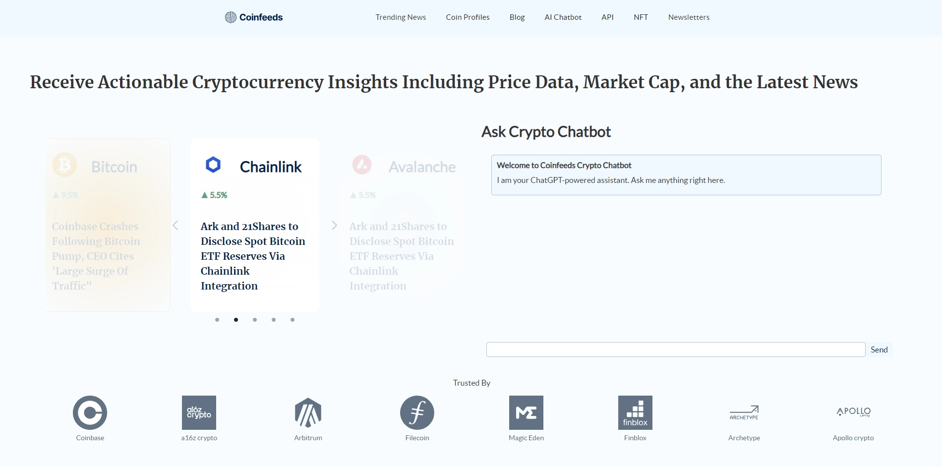Coinfeeds Crypto AI
