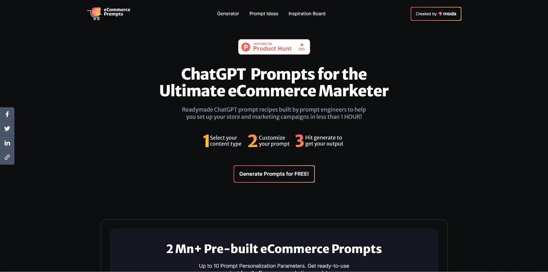 ECommerce Prompt Generator