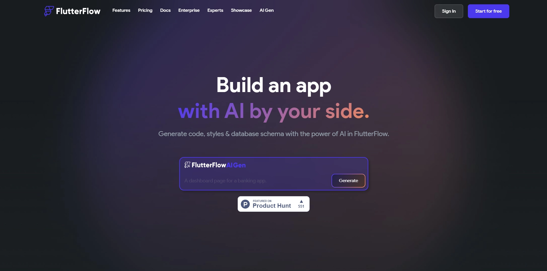 FlutterFlow AI Gen