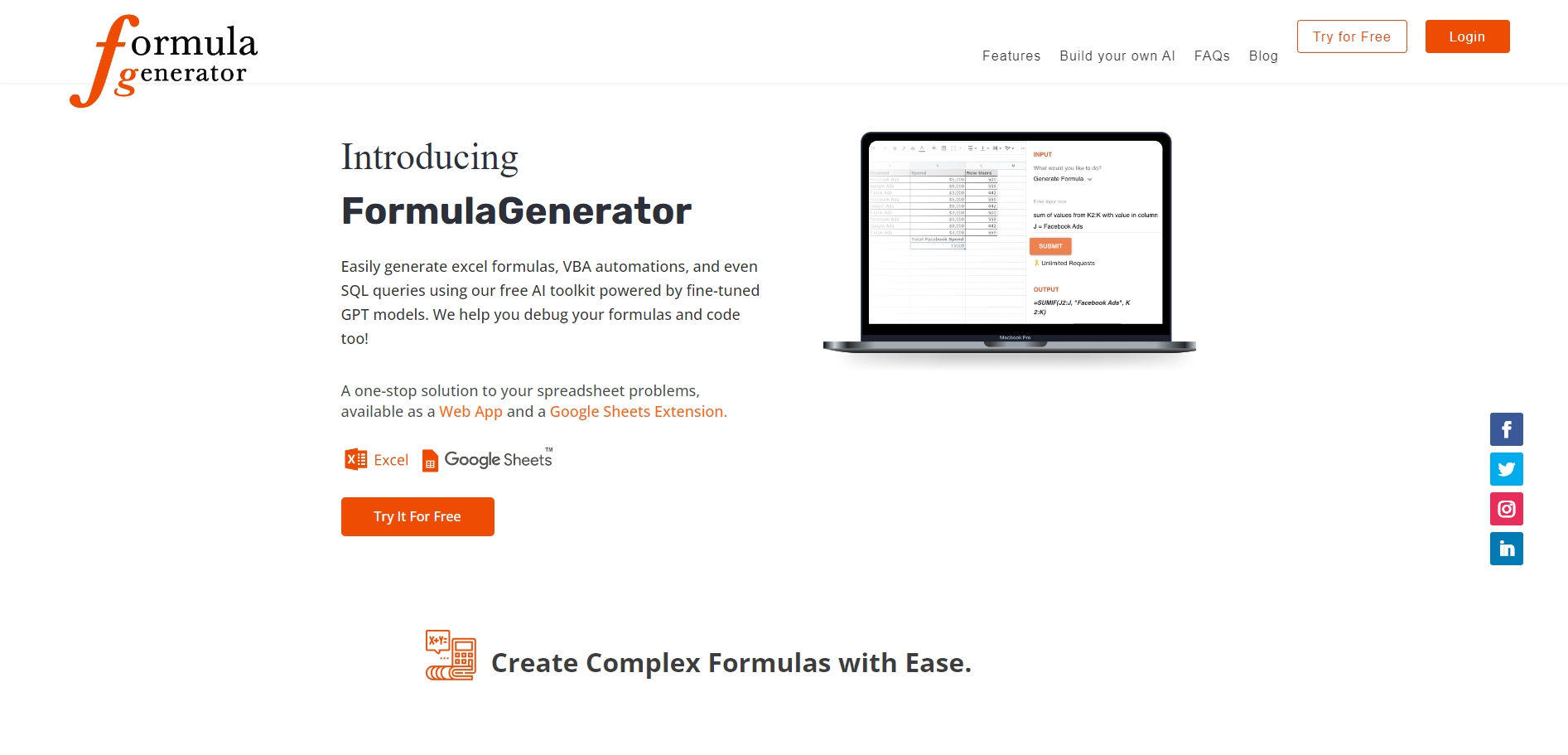 Formula Generator