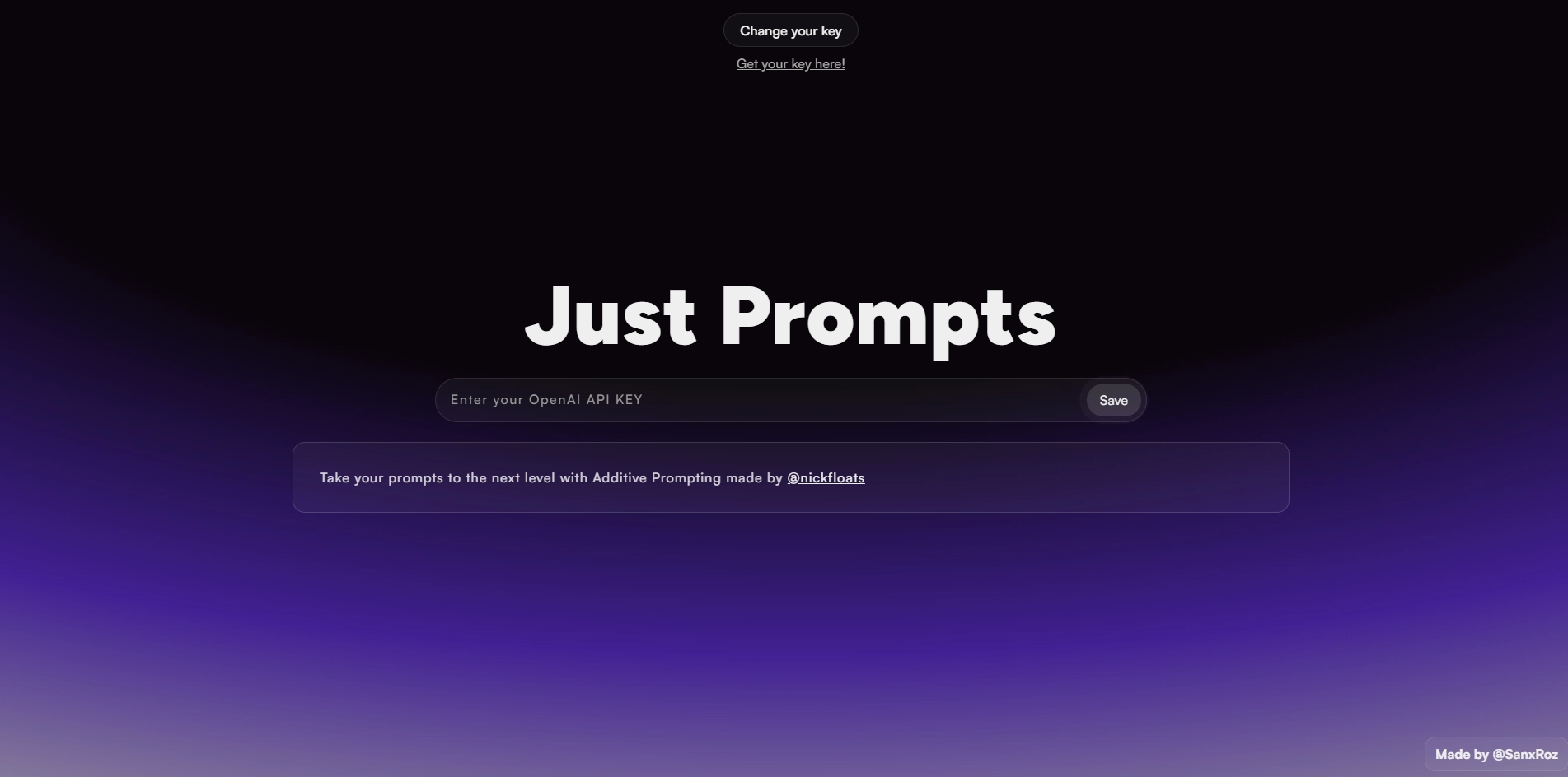 Just Prompts