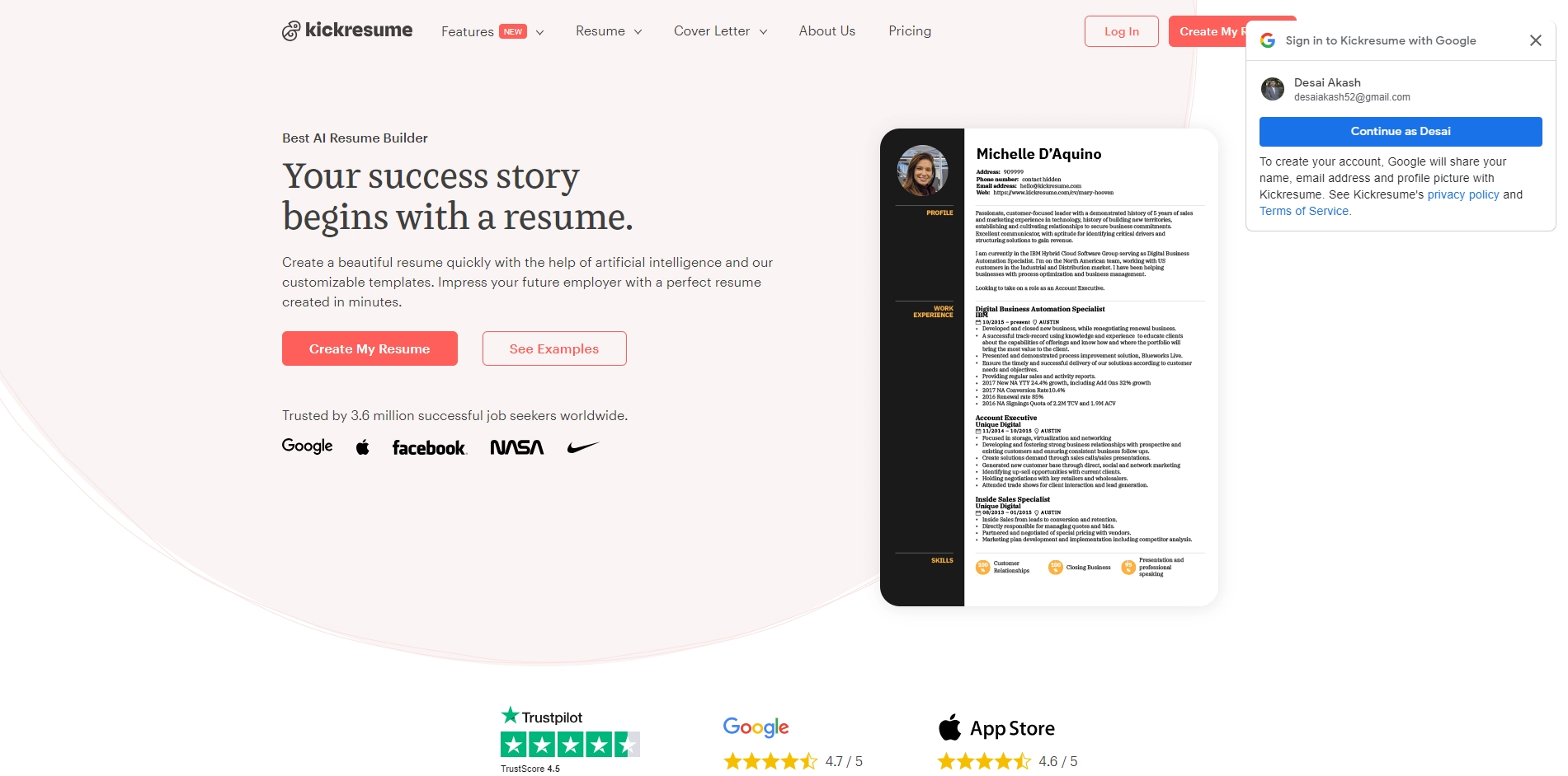 Kickresume