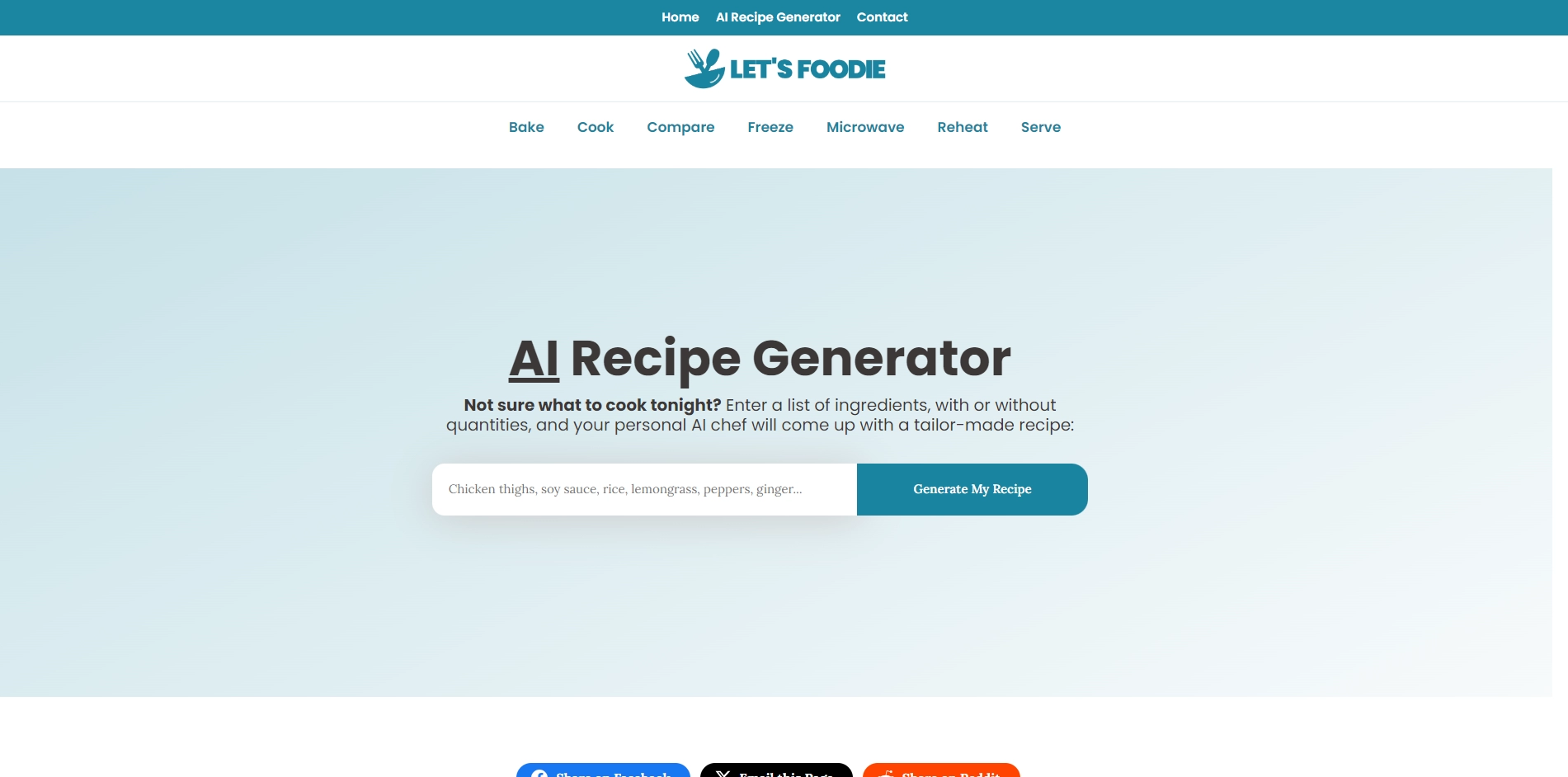Recipes By AI