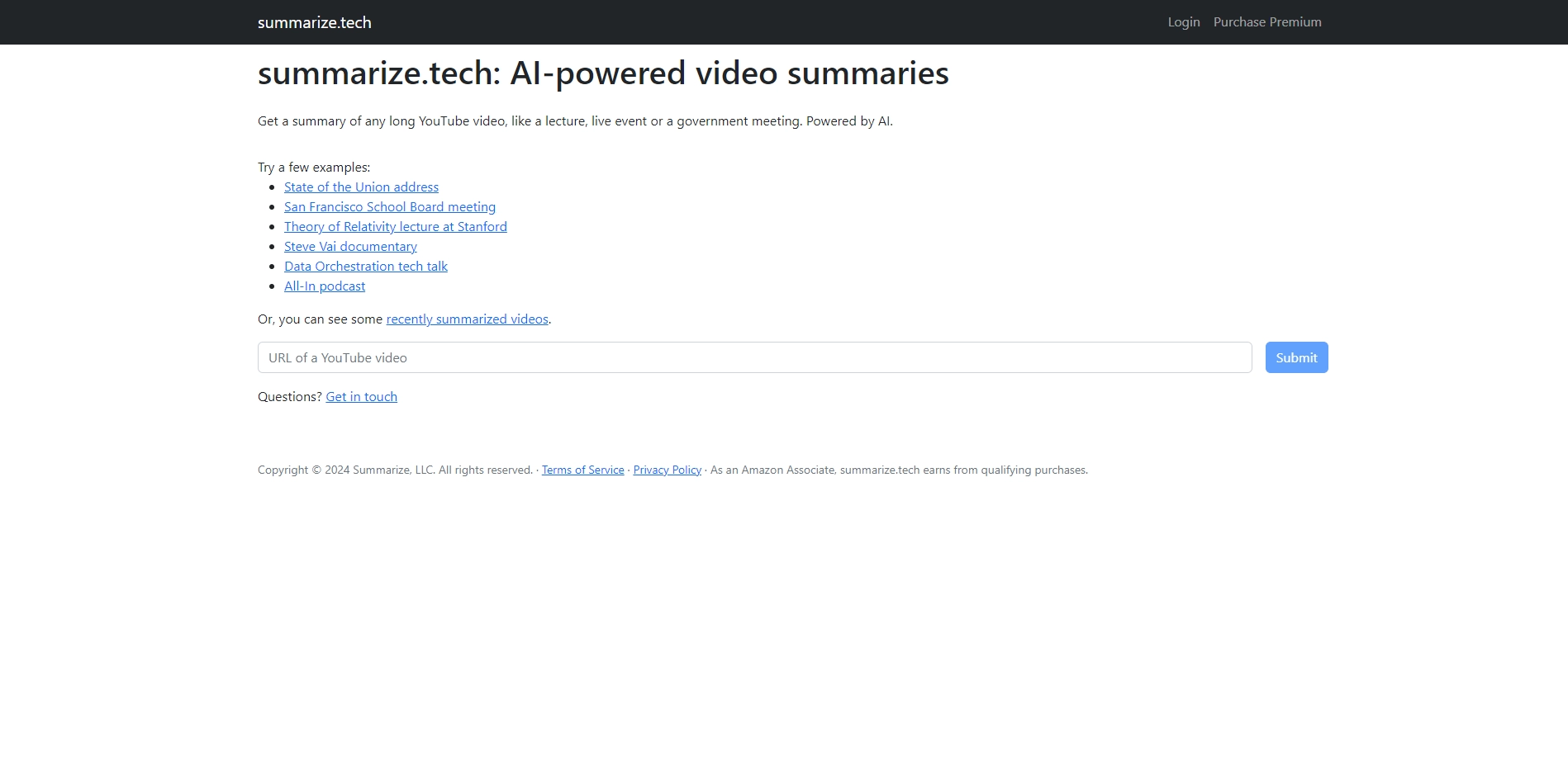 Summarize Tech