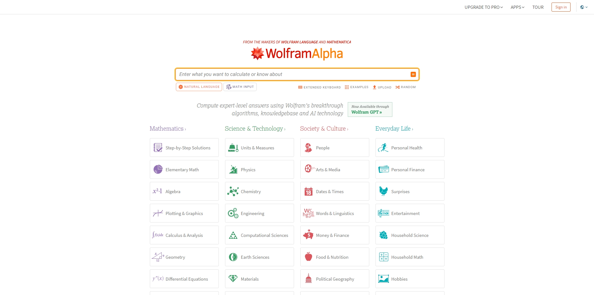 WolframAlpha